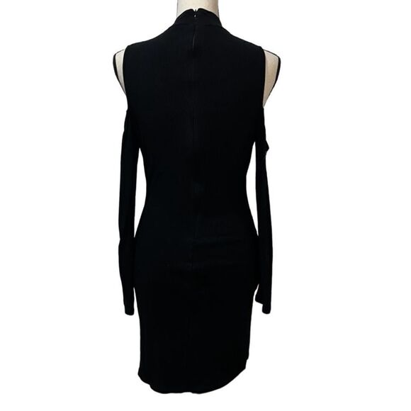 FTF Cold-Shoulder Ribbed Mini Bodycon Dress - Picture 7 of 11